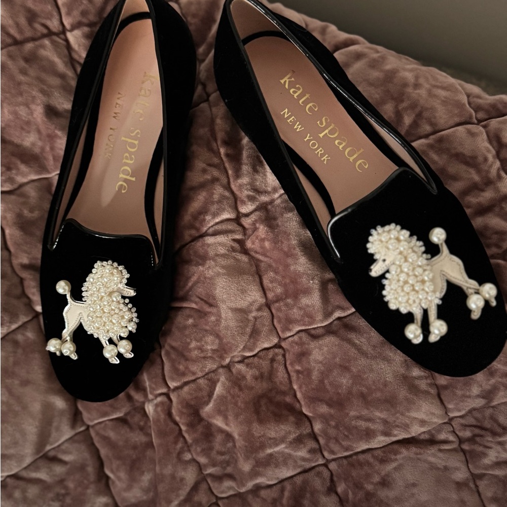 Kate Spade Black Embellished Women's Loafers